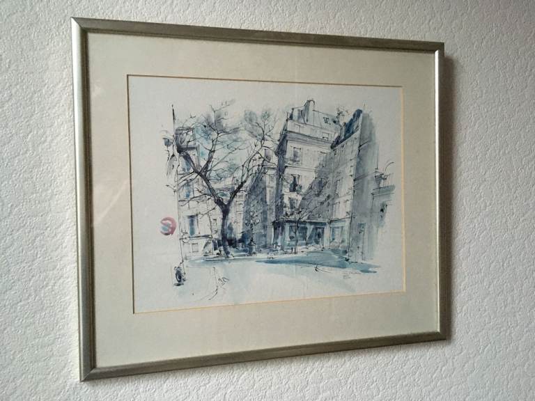 image for 4 framed pictures of Paris scenes 