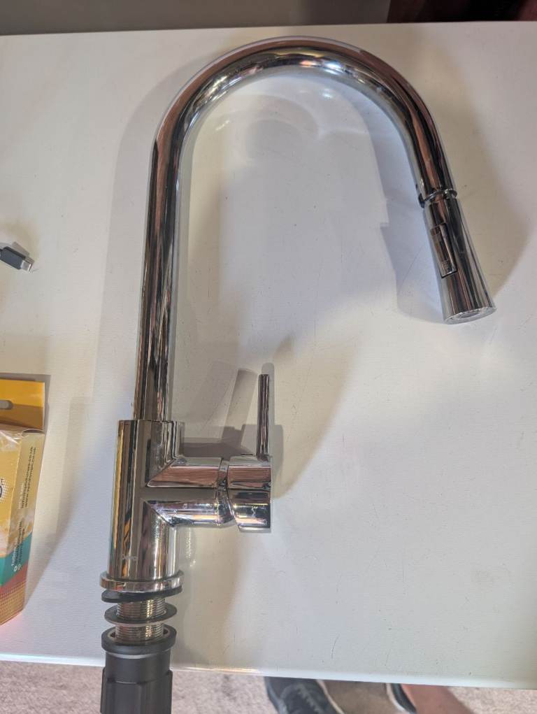 Used Chrome Kitchen Tap with Pull-Out Spray
