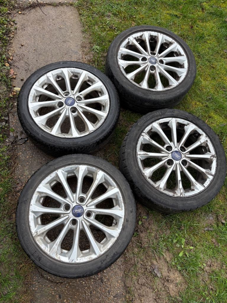 16” 4x108 Ford fiesta zetec ecoboost spoke alloy wheels alloys with tyres Spoke
