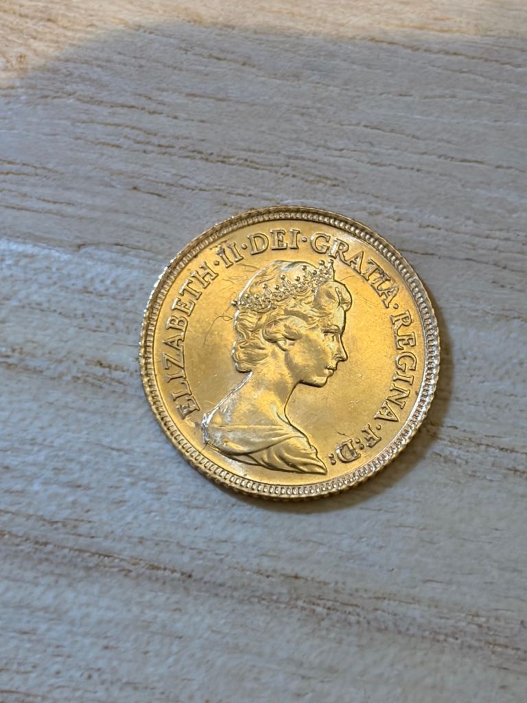 1982 Half Sovereign Gold Coin - Queen Elizabeth II