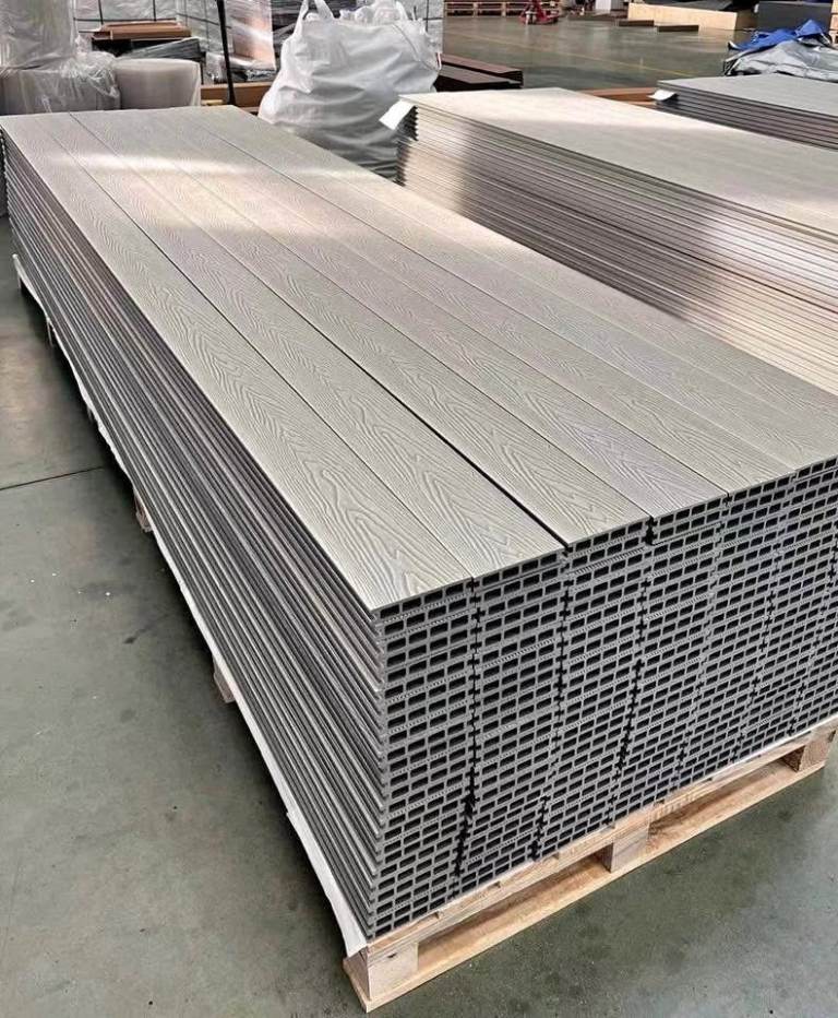 image for 4.8m Silver Grey Composite Decking | Non-Slip, Rot-Proof, Durable