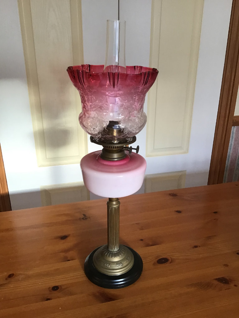 OIL LAMP  DUPLEX VICTORIAN