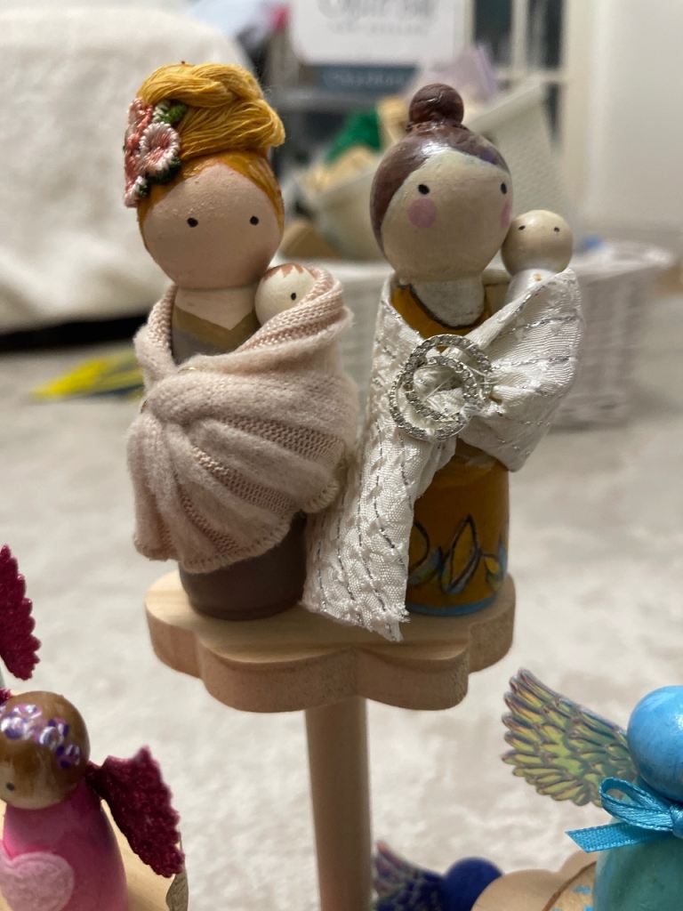 image for Hand made mother and baby figures £7 each (can make to order) 