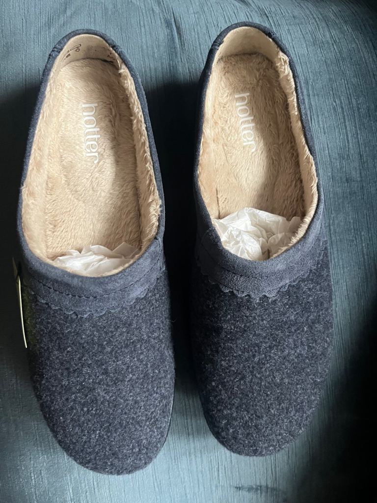 Hotter slippers brand new blue