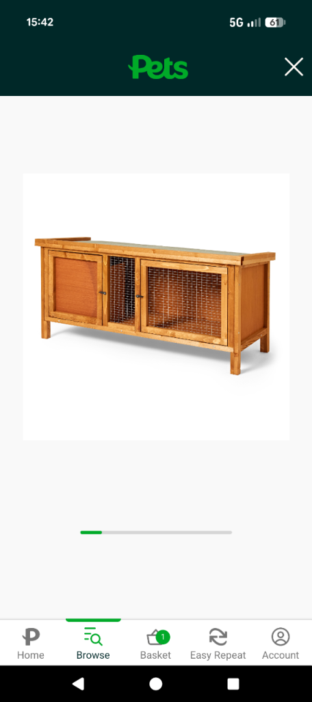 Wooden hutch