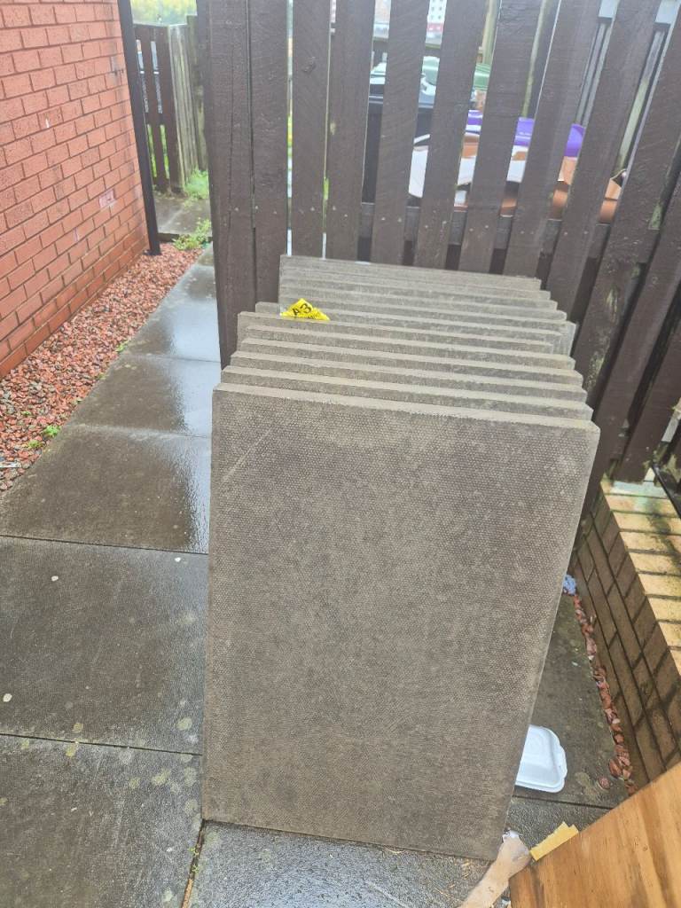 Garden Paving Slabs - Grey, Good Condition