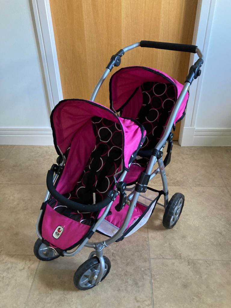 ** Great Condition ** - Bayer Design 'Chic 2000' Twin Doll's Pram **