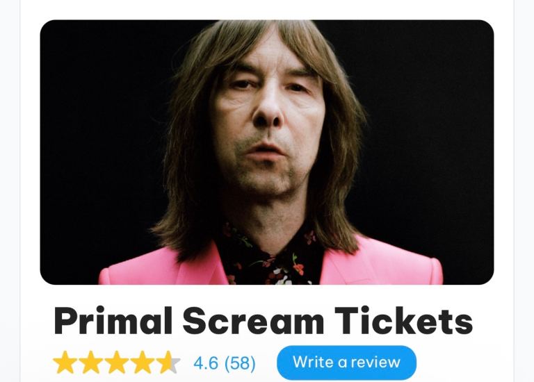 Primal Scream Barrowlands Glasgow Ticket