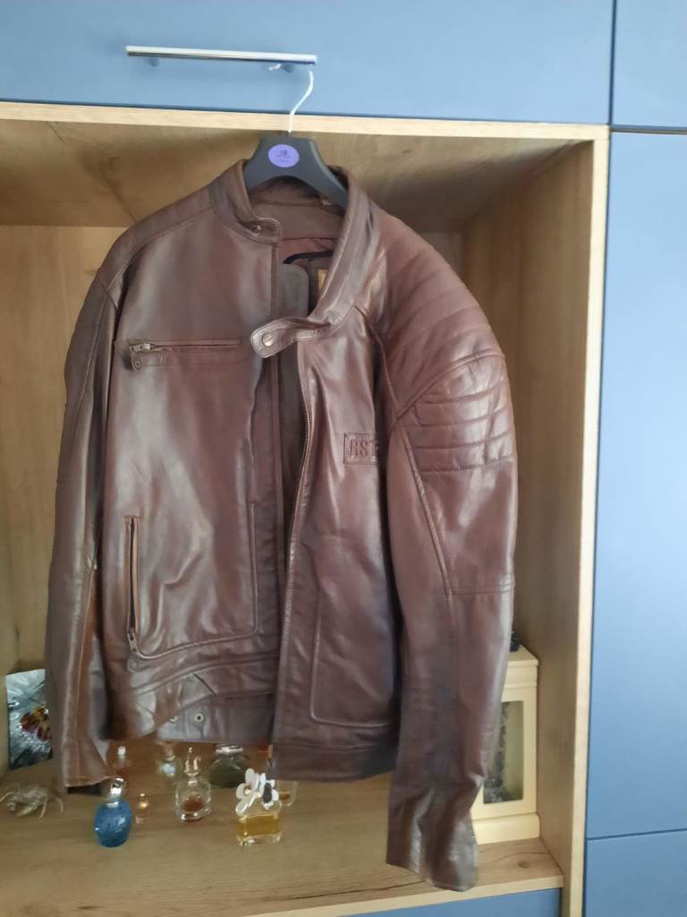 Leather motorcycle jacket 