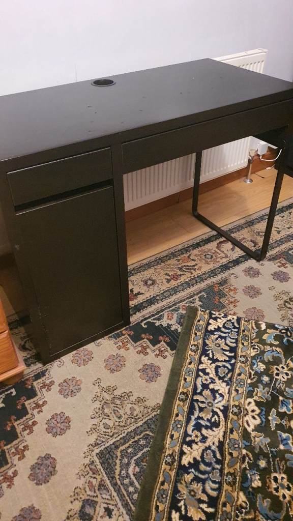 Ikea desk black