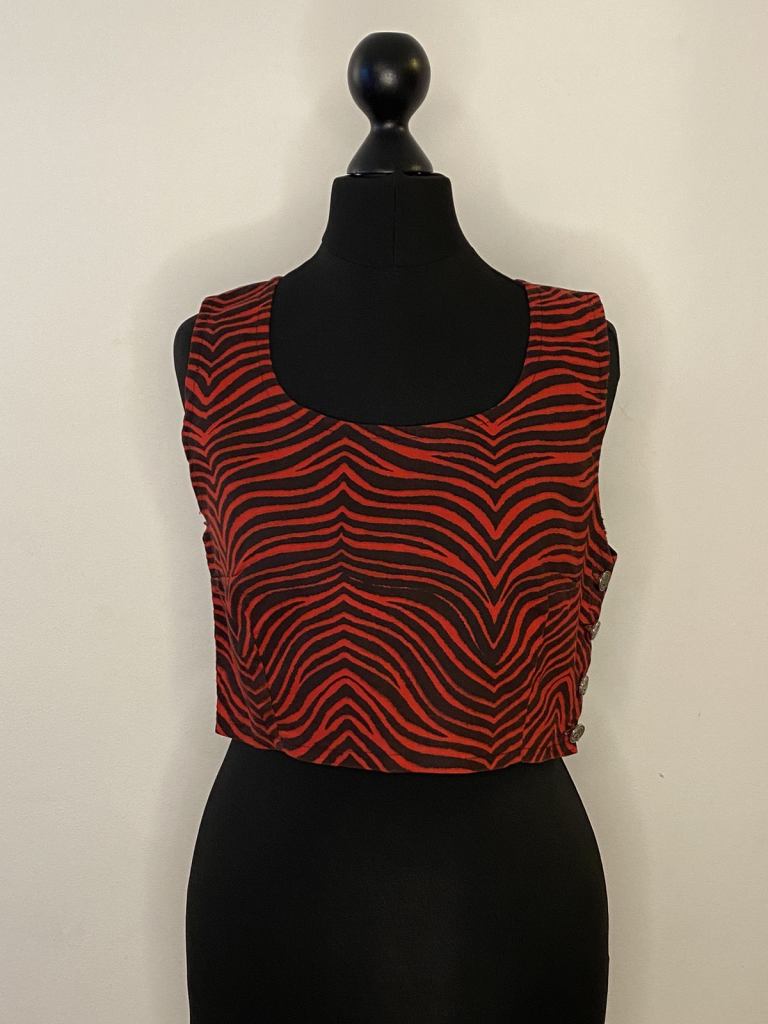 image for JOHNSON’S (LONDON) La Rocka Tiger Crop Top c1983
