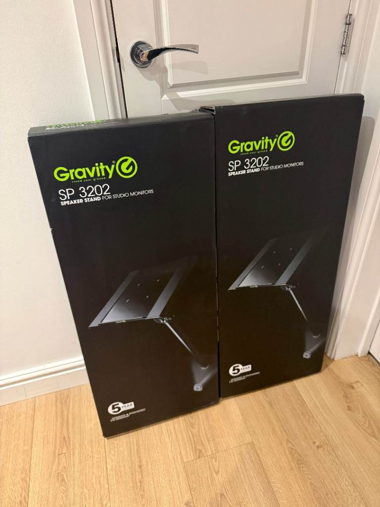 Pair Of Gravity SP 3202 Studio Monitor Speaker Stand's - Excellent Condition + Complete