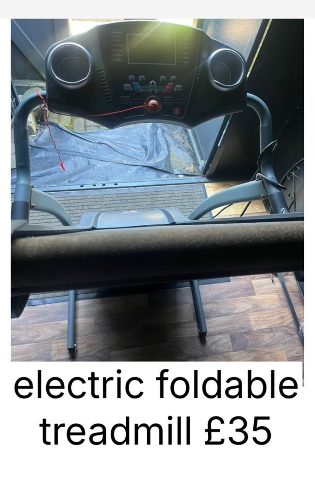 electric foldable treadmill £35