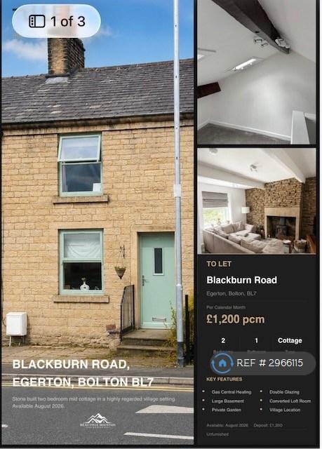 2 bedroom house in Blackburn Road, Bolton, BL7 (2 bed) (#2966115)
