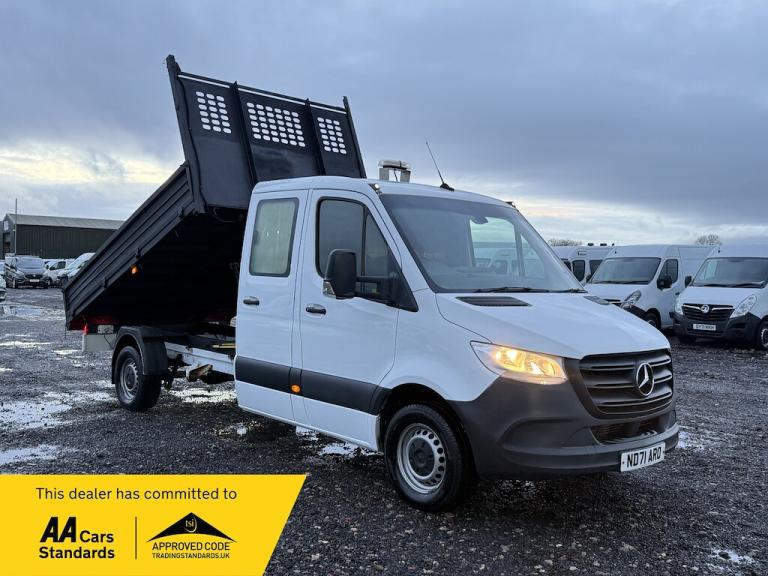 2021 Mercedes-Benz Sprinter 3.5t Crew Cab Tipper CHASSIS CAB DIESEL Manual