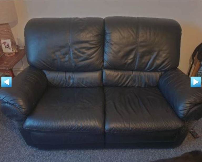 2 seater leather sofa