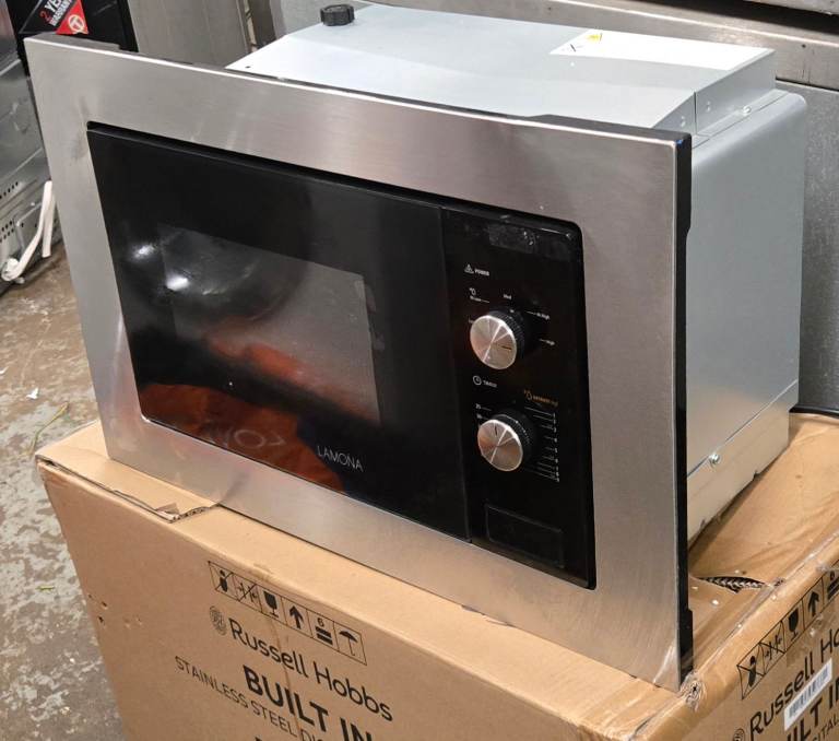 LAMONA LAM7300 Built-In Microwave Oven – Silver, New