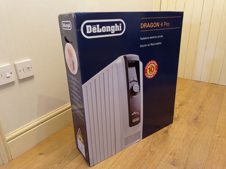 New top of the range DeLonghi Dragon 4 Pro 2.5Kw oil filled heater