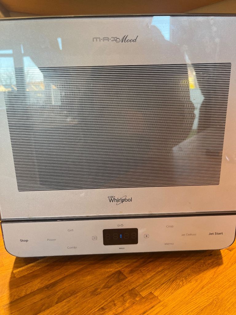 Whirlpool Max Mood Round Rare Blue Microwave with Crisp & Grill Function
