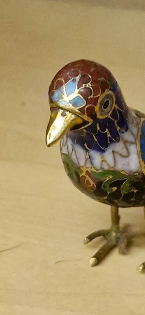 Collectible Cloisonne bird 