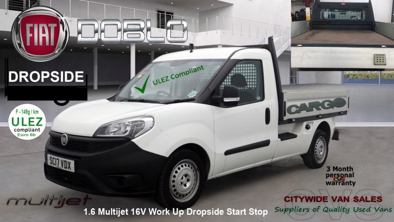 2017 Fiat Doblo 1.6 Multijet 16V Work Up Dropside Start Stop NO VAT Dropside Diesel Manual