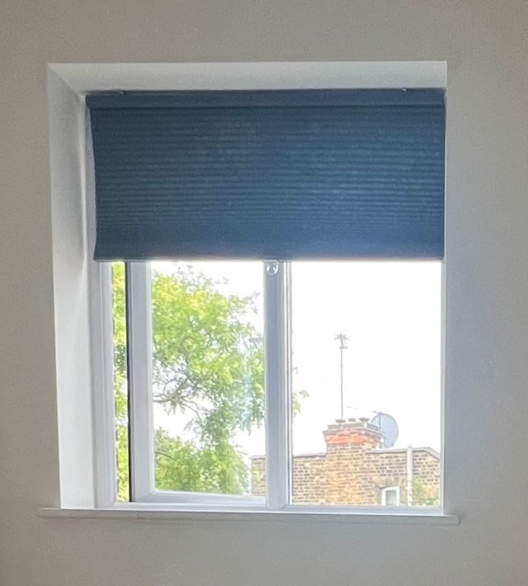 IKEA HOPPVALS Room Darkening Cellular Blind – Blue – 100 × 155 cm