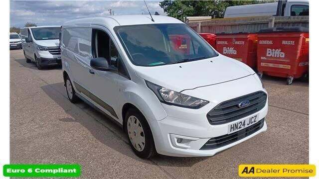 2024 Ford Transit Connect White 1.5 230 EcoBlue Trend L2 Van, 19,620 miles, Euro 6, 6-Speed manua...