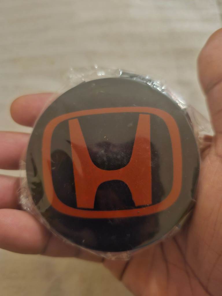 Honda Type-R wheel caps X4 - New - Red & Black