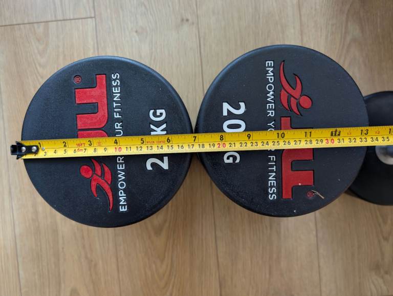 Dumbbells - pair of 20kg and pair of 28kg