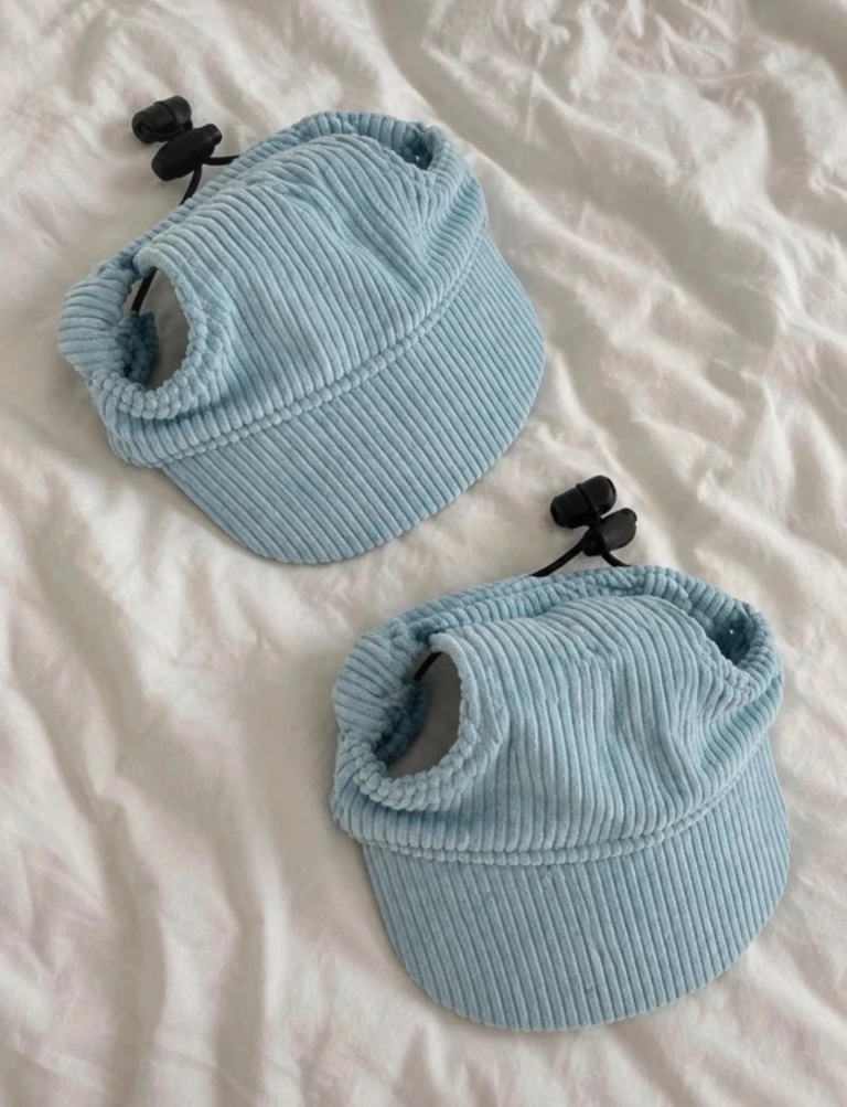 2 Pack Adjustable Dog Sun Hat Wide Brim UV Protection Chin Strap Ear ...