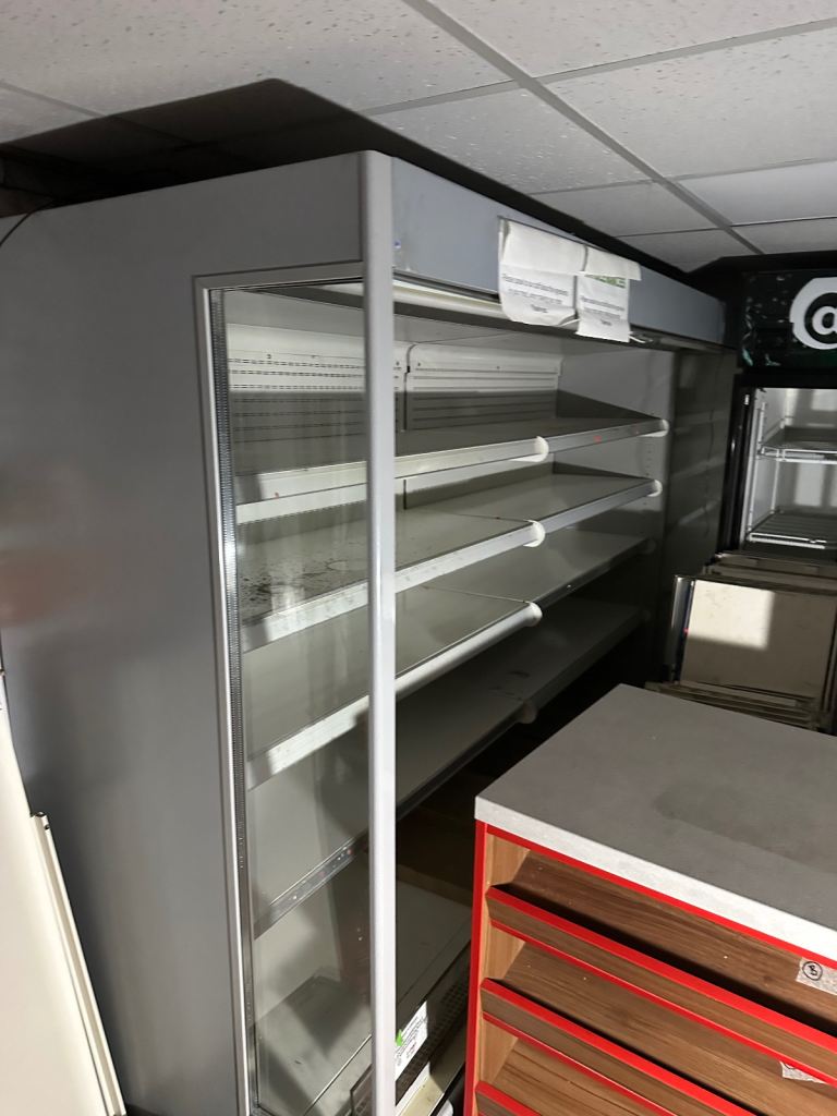 Retail shop shelving fridges and counters various