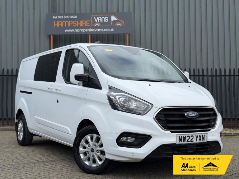 2022 Ford Transit Custom 2.0 300 EcoBlue Limited Crew Van Double Cab 5dr Diesel Manual L2 H1 Euro...