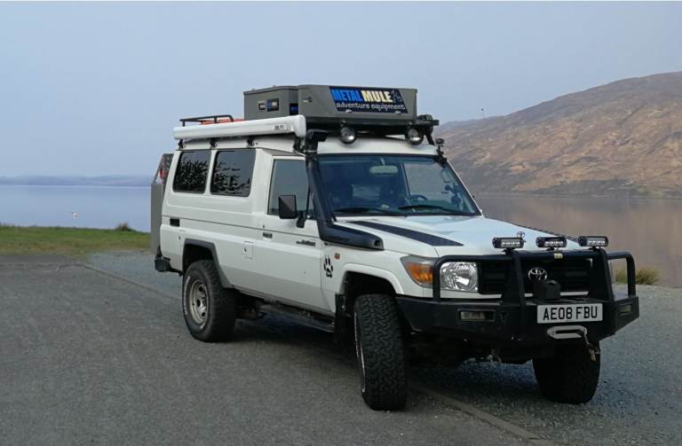Three Metal Mule Alloy Roof Rack Storage Boxes for 4x4 or Campervan