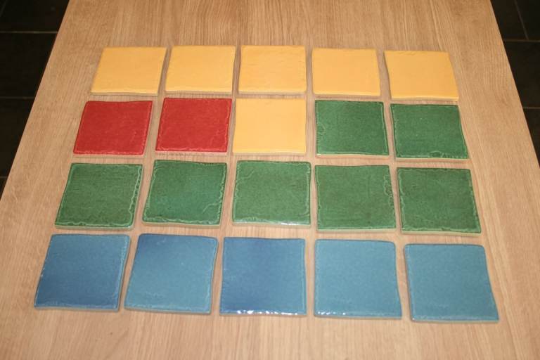 Ceramic Tiles – Multicoloured, Unused.