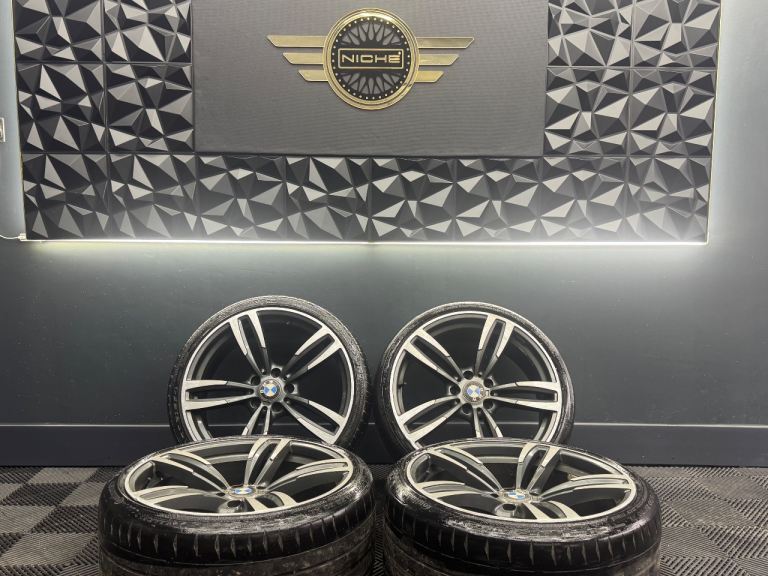 20” inch bmw 437m alloys wheels 5x120 3 4 5 series m sport staggered