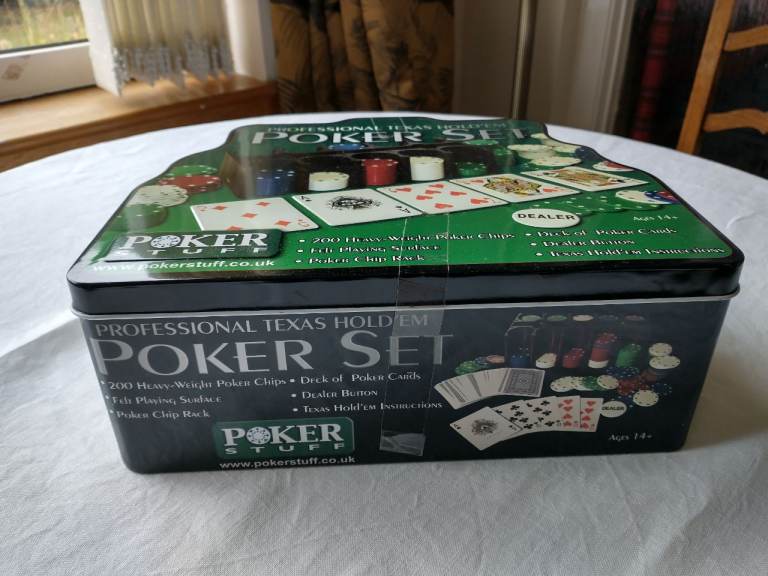 Poker set for Texas Hold'em