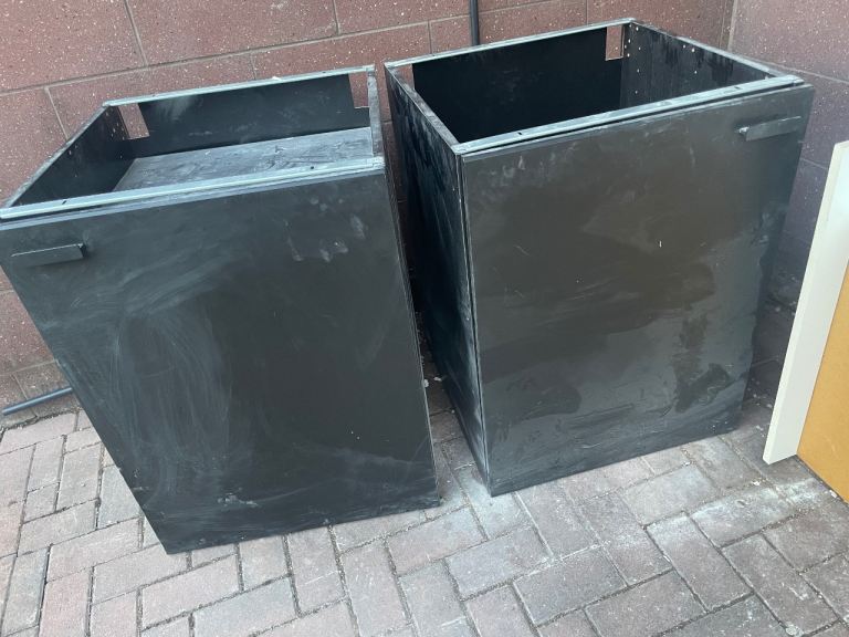 image for Free 2 black cabinets 