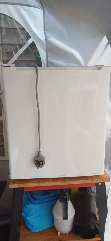 Small White  Freezer – Good Condition, Perfect for Camping