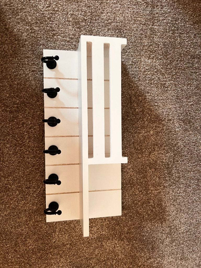 Shelf with hooks
