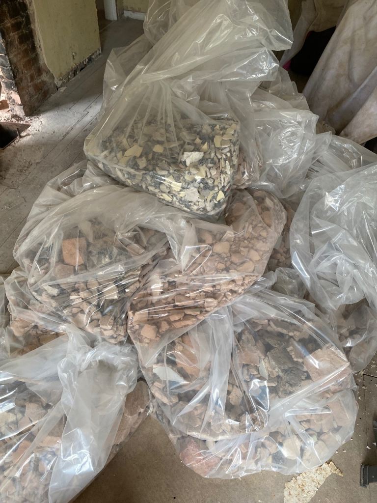 Clean Rubble in Bags for Hardcore or Filler