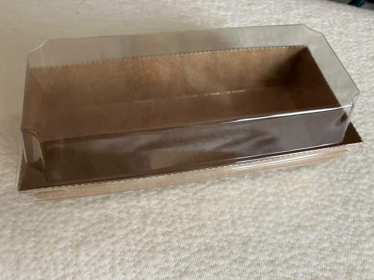 Brown Kraft Paper Food Trays with Clear Lids - New