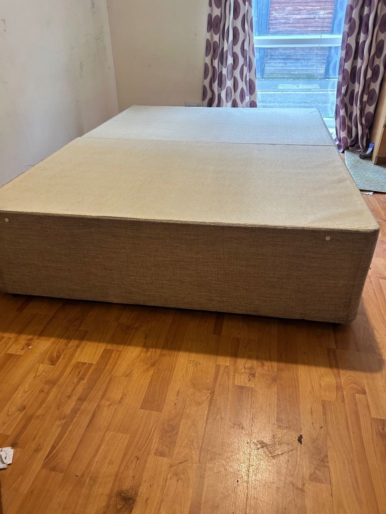 Double divan bed base