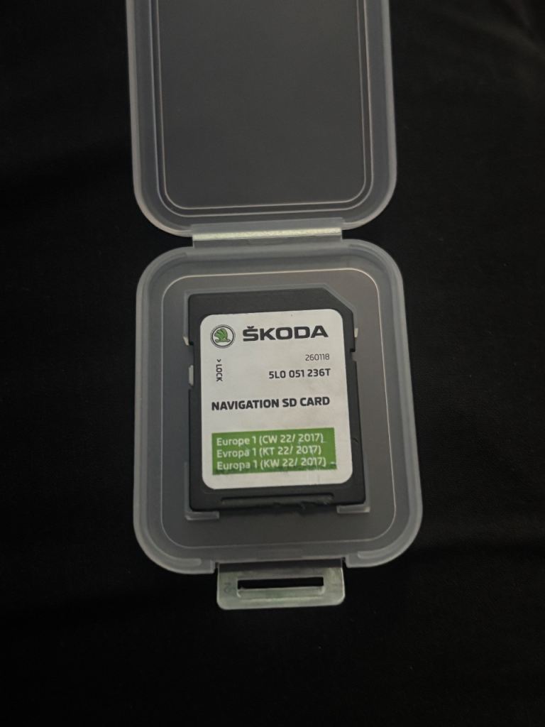 2017 SKODA NAVIGATION SD CARD
