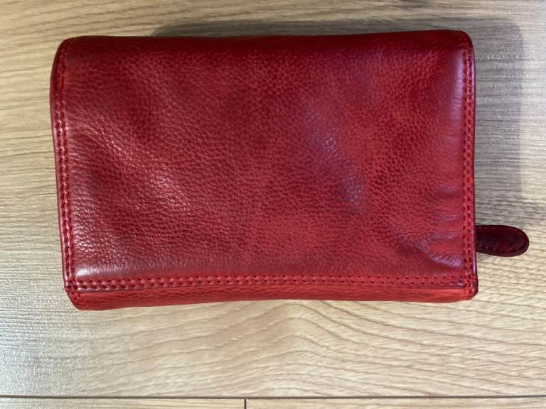 Old River Women’s Leather Wallet/Purse Red 
