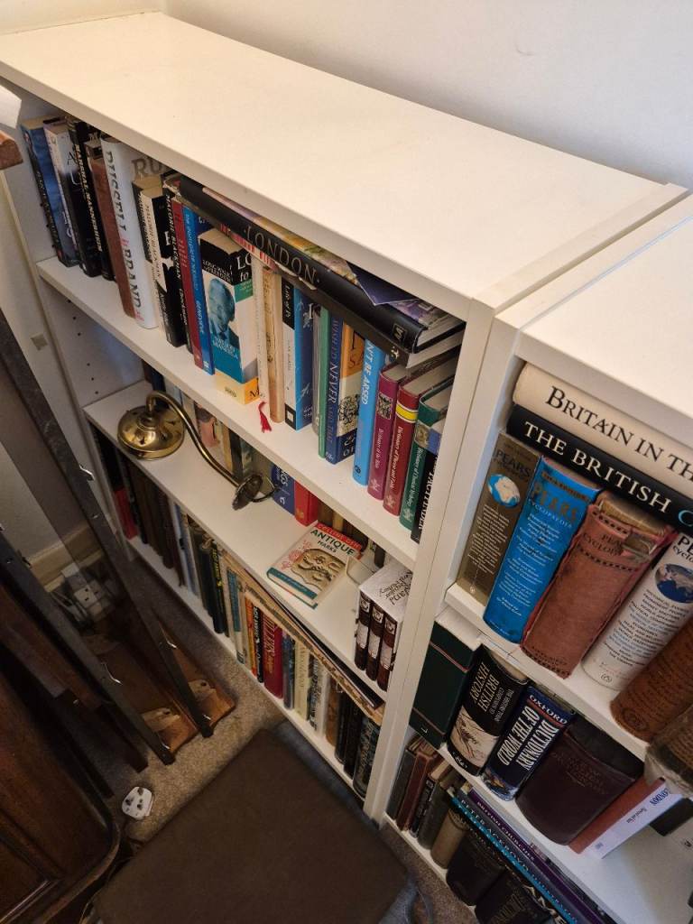 Ikea white Billy bokcsses