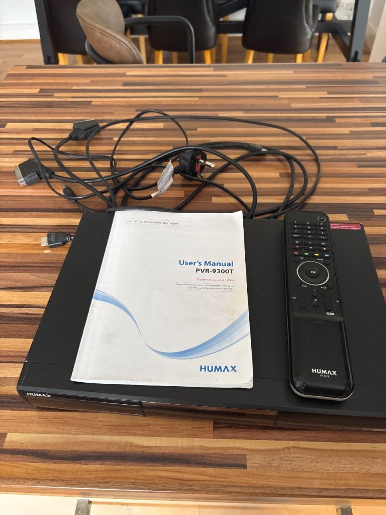 Humax PVR-9300T Freeview+ TV Recorder (500GB) – Full Set with Remote & Manual