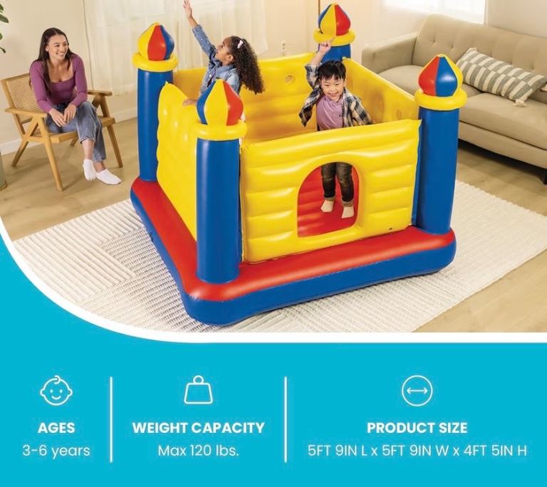 Indoor bouncy castle 
