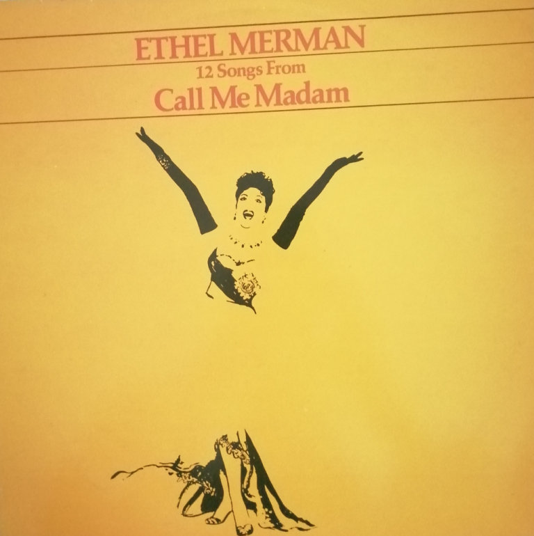 Ethel Merman Vintage Original 1971 Vinyl Album - Call Me Madam - 1950