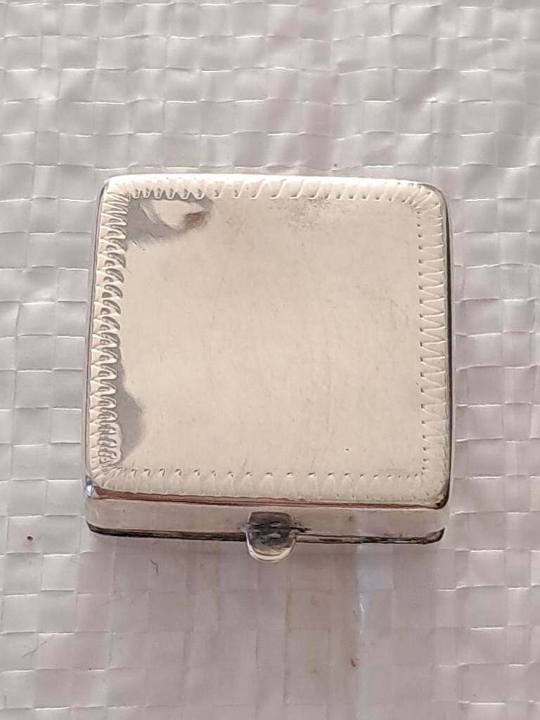 Sterling silver pill box