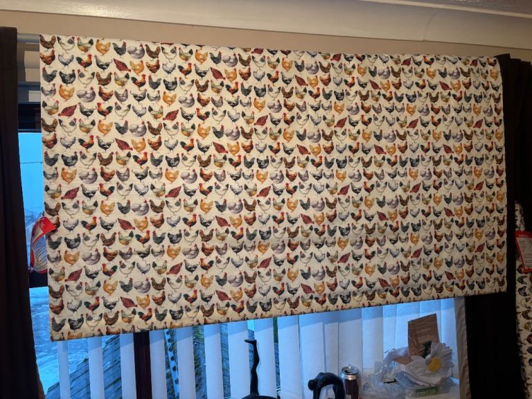 Chicken Print kitchen blinds